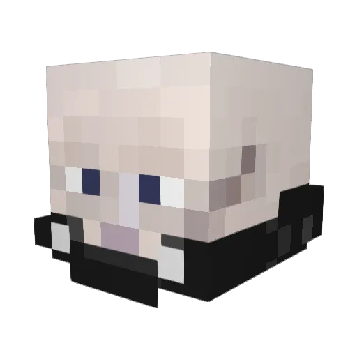 Necromorph_99 Minecraft avatar head, 3D render
