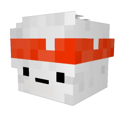 NecroniteGames Minecraft avatar head, 3D render