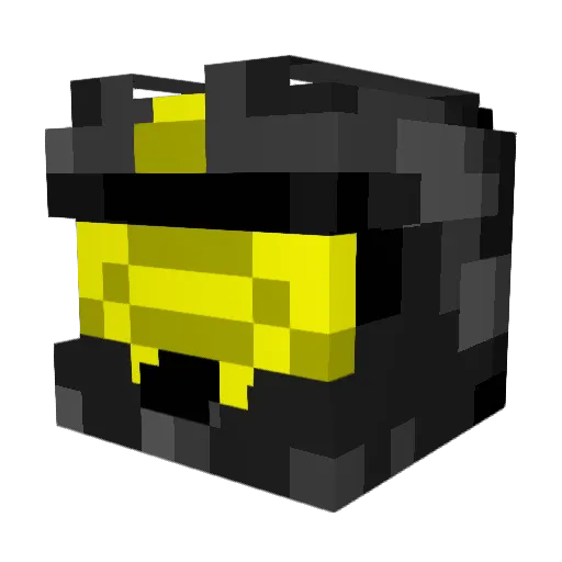 Necropathos Minecraft avatar head, 3D render