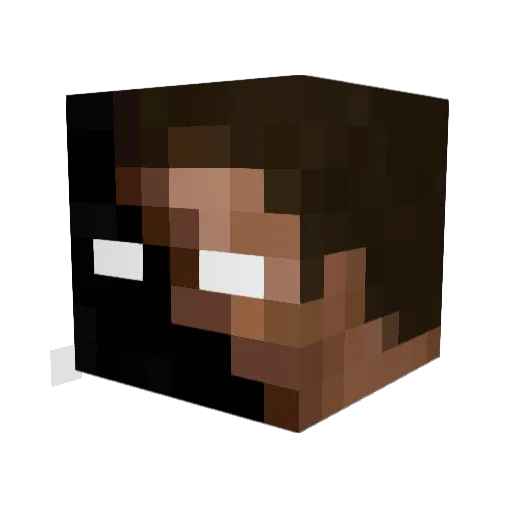 Necrosis445 Minecraft avatar head, 3D render