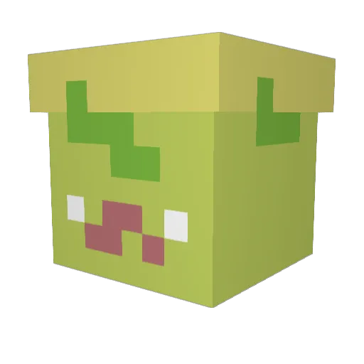 NecrotR168 Minecraft avatar head, 3D render