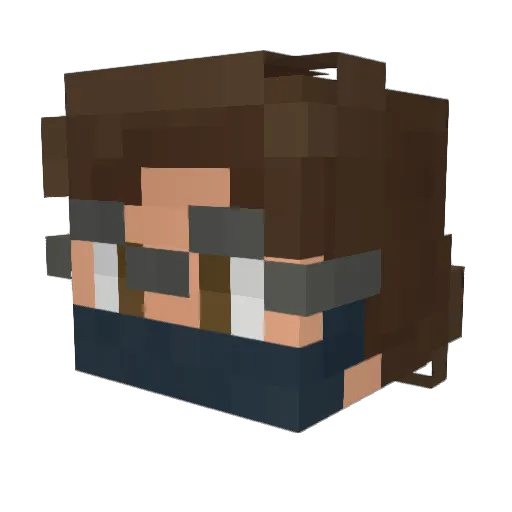 NecroticRyGuy Minecraft avatar head, 3D render