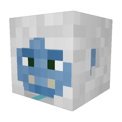 NecroticYeti Minecraft avatar head, 3D render