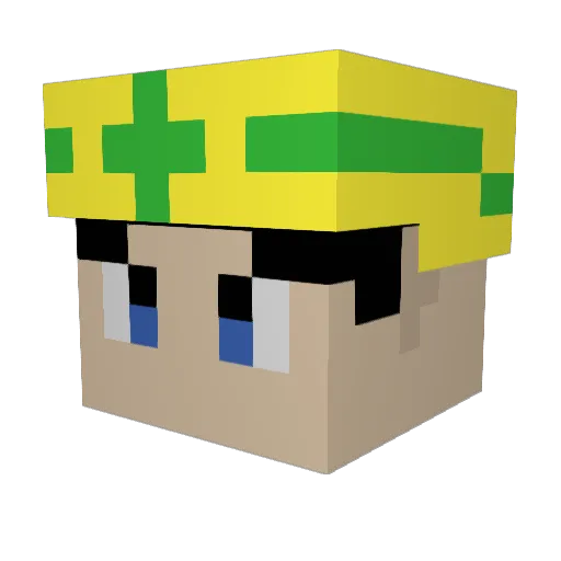 Nectar0611 Minecraft avatar head, 3D render