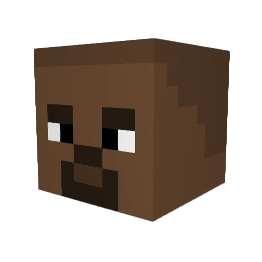 NectarHigh Minecraft avatar head, 3D render