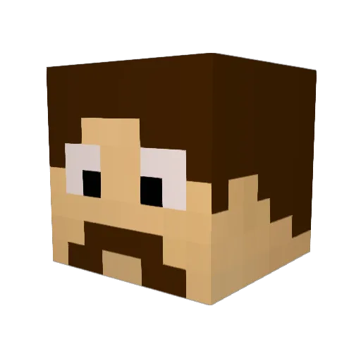 NectarPoint Minecraft avatar head, 3D render