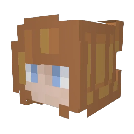 Nectar__ Minecraft avatar head, 3D render