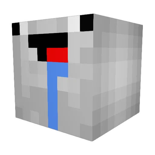 Nectec Minecraft avatar head, 3D render