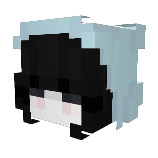 Nectoc Minecraft avatar head, 3D render