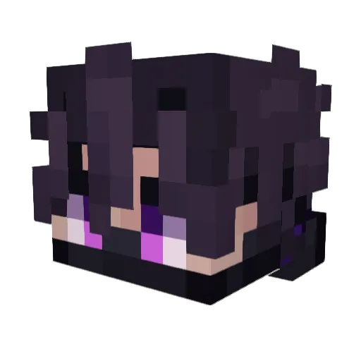 Nectz Minecraft avatar head, 3D render