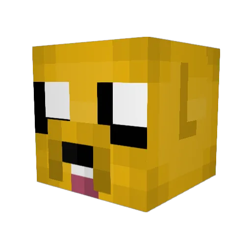 Ned0309 Minecraft avatar head, 3D render