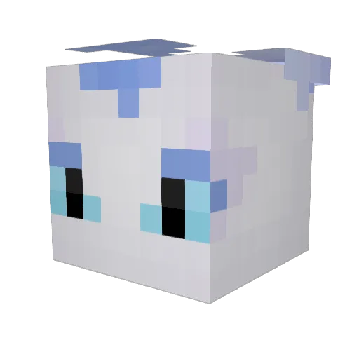 NedZepplin Minecraft avatar head, 3D render