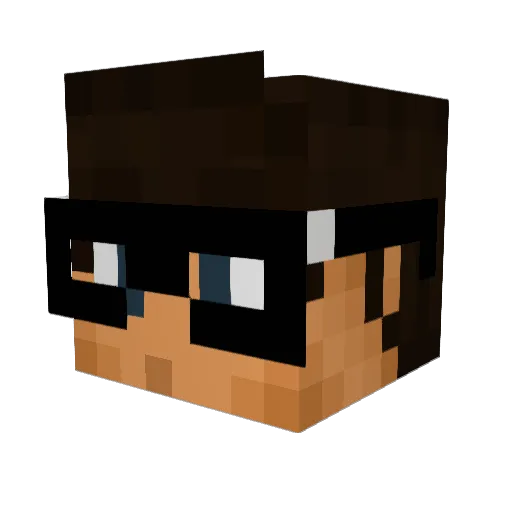 Ned_Lend Minecraft avatar head, 3D render