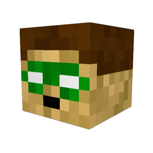 Neddles15 Minecraft avatar head, 3D render