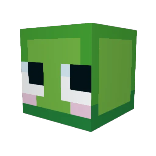 Nedeere Minecraft avatar head, 3D render
