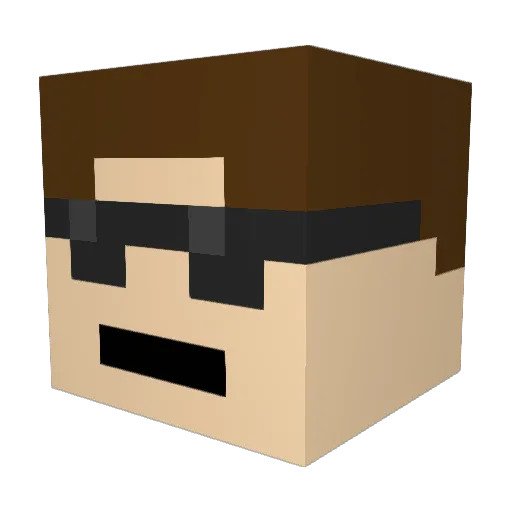 NediiYT Minecraft avatar head, 3D render