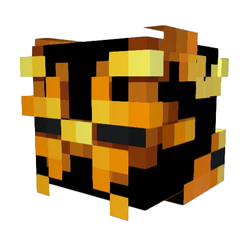 Nedjr Minecraft avatar head, 3D render