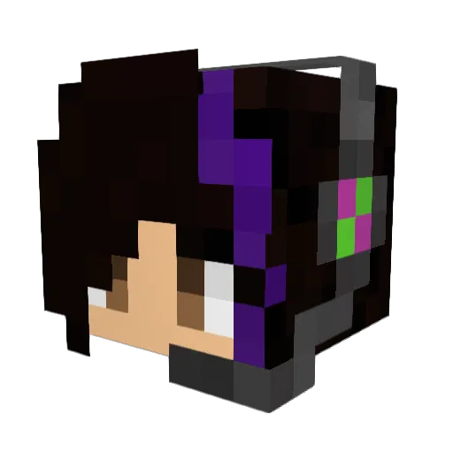 NedoJK Minecraft avatar head, 3D render