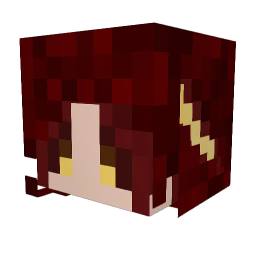 Nedrof Minecraft avatar head, 3D render
