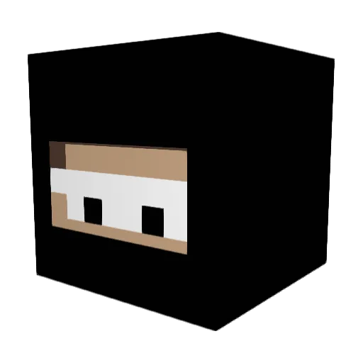 Nedv Minecraft avatar head, 3D render