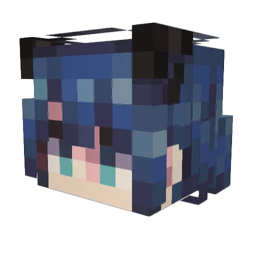 NeeYu1024 Minecraft avatar head, 3D render