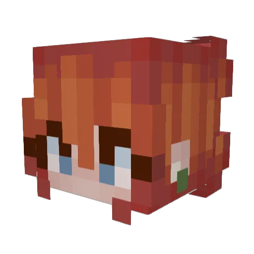 NeeaPlays Minecraft avatar head, 3D render