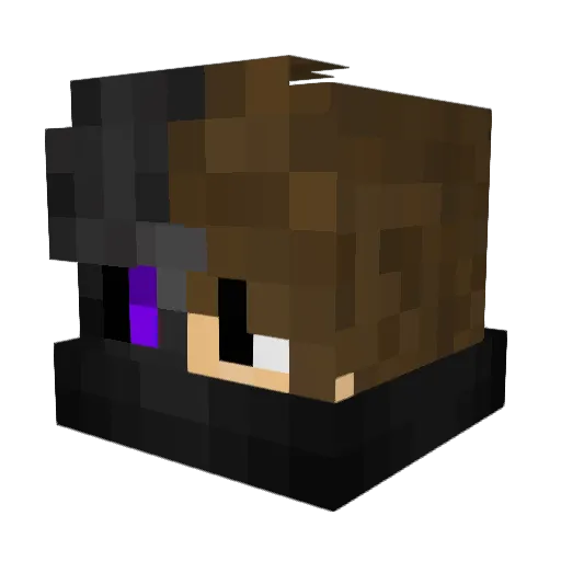 NeebwinMakua Minecraft avatar head, 3D render