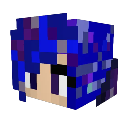 Neecoe Minecraft avatar head, 3D render