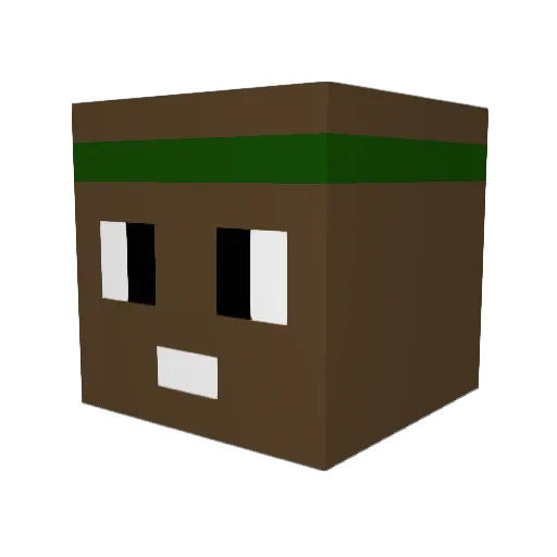NeedAJuulPod Minecraft avatar head, 3D render