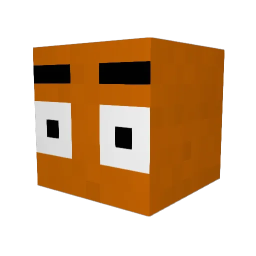 NeedToDie Minecraft avatar head, 3D render