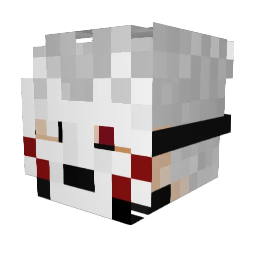 Neededmojo Minecraft avatar head, 3D render