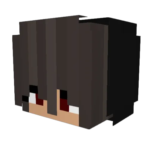Neeely Minecraft avatar head, 3D render