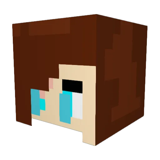 Neef93 Minecraft avatar head, 3D render