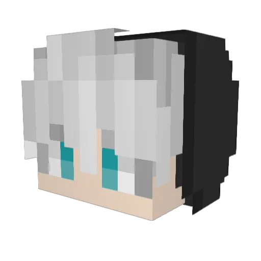 Neejoo Minecraft avatar head, 3D render