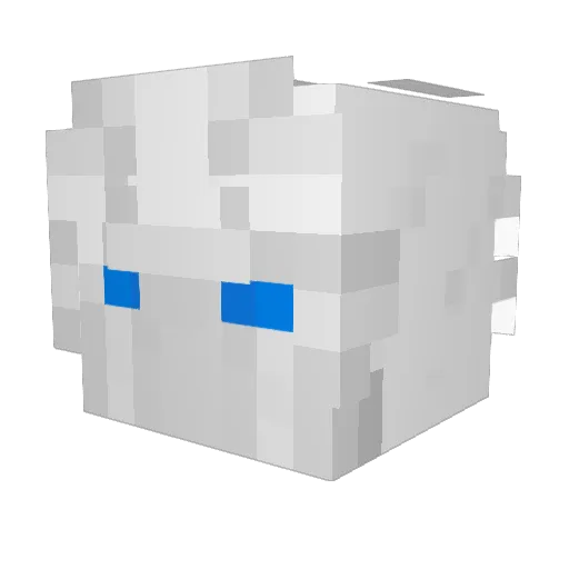 Neekeris Minecraft avatar head, 3D render