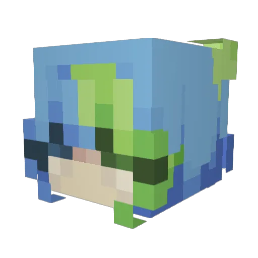 NeekotinaXx Minecraft avatar head, 3D render