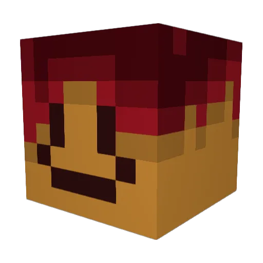 Neelaclone Minecraft avatar head, 3D render