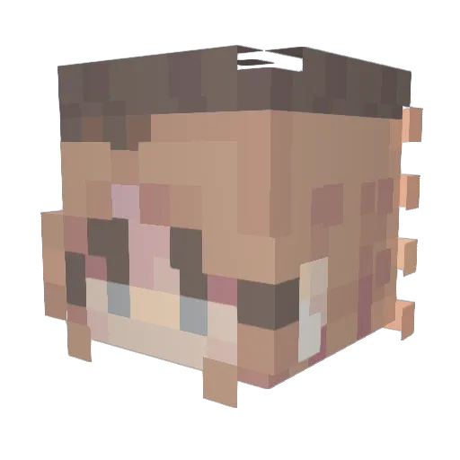 NeenjahBoi Minecraft avatar head, 3D render
