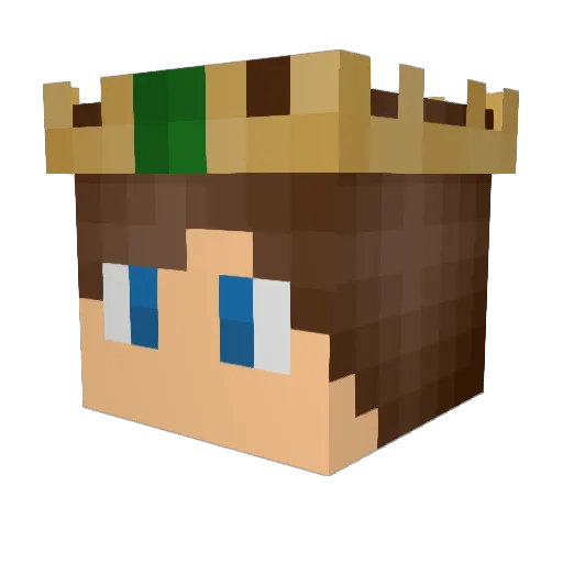 Neeooyo Minecraft avatar head, 3D render