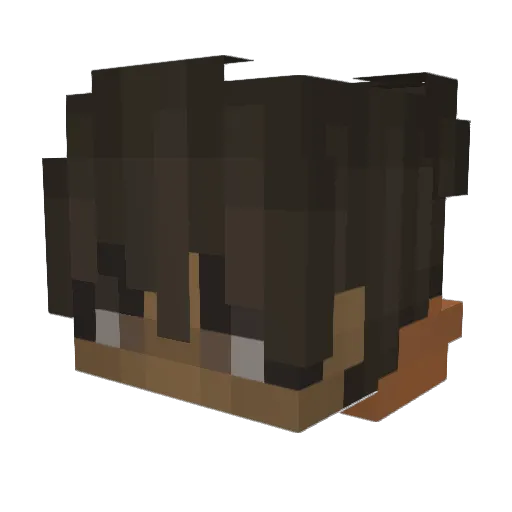 Neerrr Minecraft avatar head, 3D render