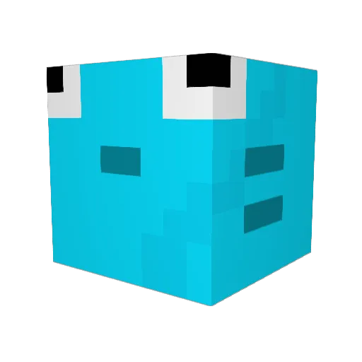 Neersbroicher Minecraft avatar head, 3D render