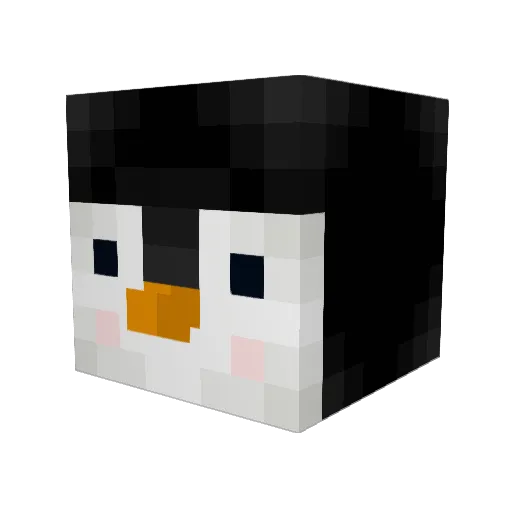 Nees_Seen Minecraft avatar head, 3D render