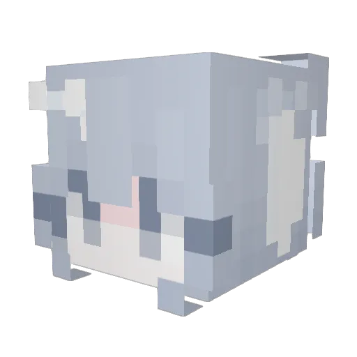 Neesssy Minecraft avatar head, 3D render