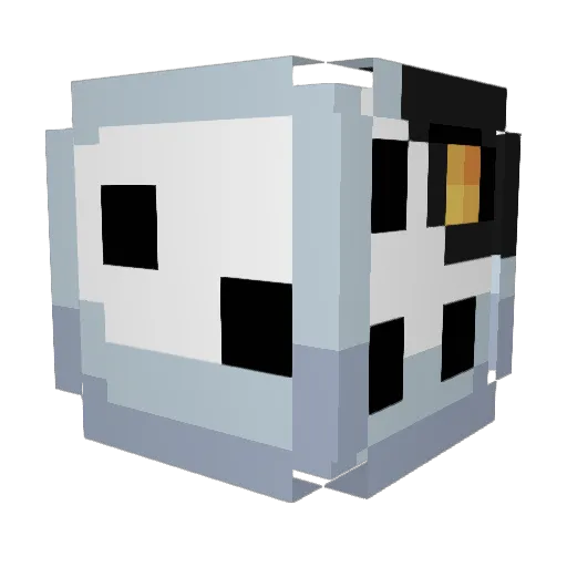 Neet4me Minecraft avatar head, 3D render