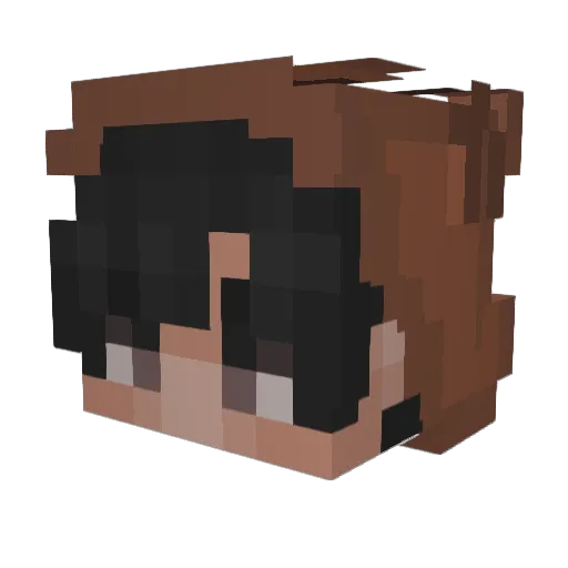 Neex89 Minecraft avatar head, 3D render