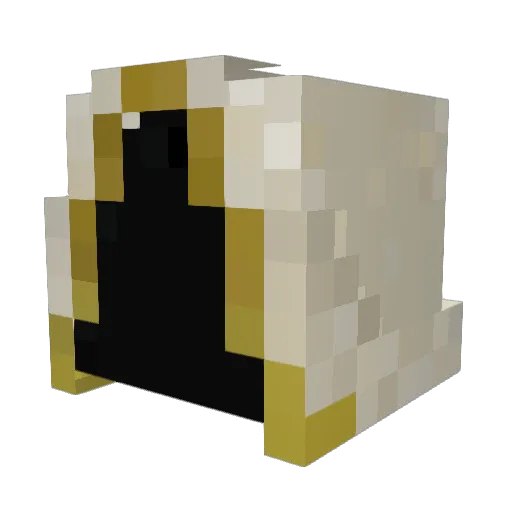 Nefalem Minecraft avatar head, 3D render