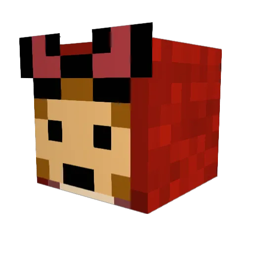 NefariousPotatoe Minecraft avatar head, 3D render