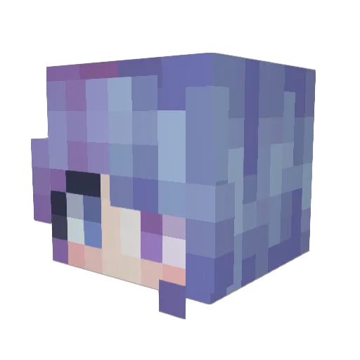 NefariousSamurai Minecraft avatar head, 3D render