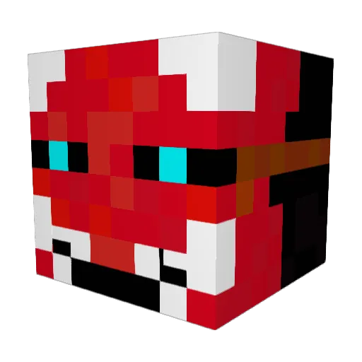 NefariousShadow Minecraft avatar head, 3D render