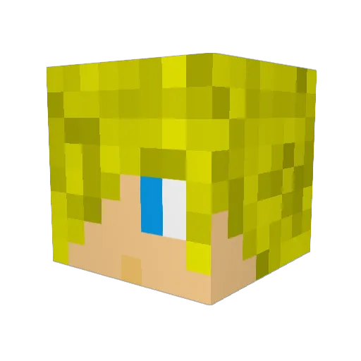 Nefarious_Fox Minecraft avatar head, 3D render